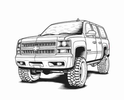 Chevrolet Suburban Coloring Page