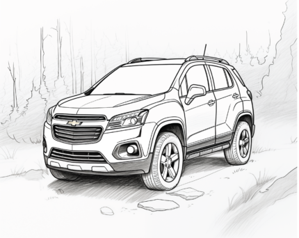 Chevrolet Tracker Coloring Page