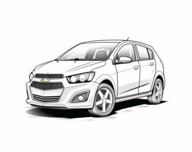 Chevrolet Aveo Coloring Page