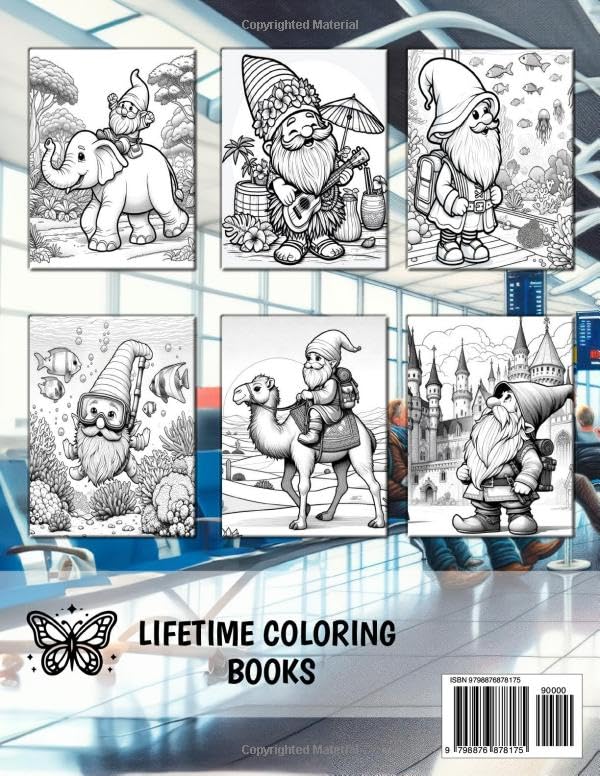 Gnome Adventure Coloring Book